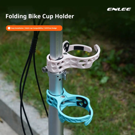 Enli Bicycle Cup Holder, Water Bottle Holder, Adapter Seat Rod Frame Tube, Suitable for Folding Bike Coffee Cup Holder by InterCyprus Trading Ltd