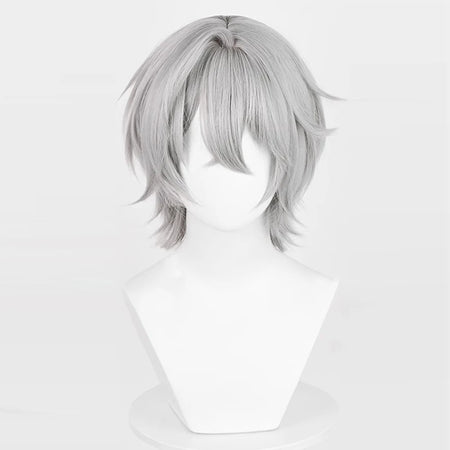 Grey Wise Wig for Cosplay - Short Straight Heat Resistant Synthetic Hair