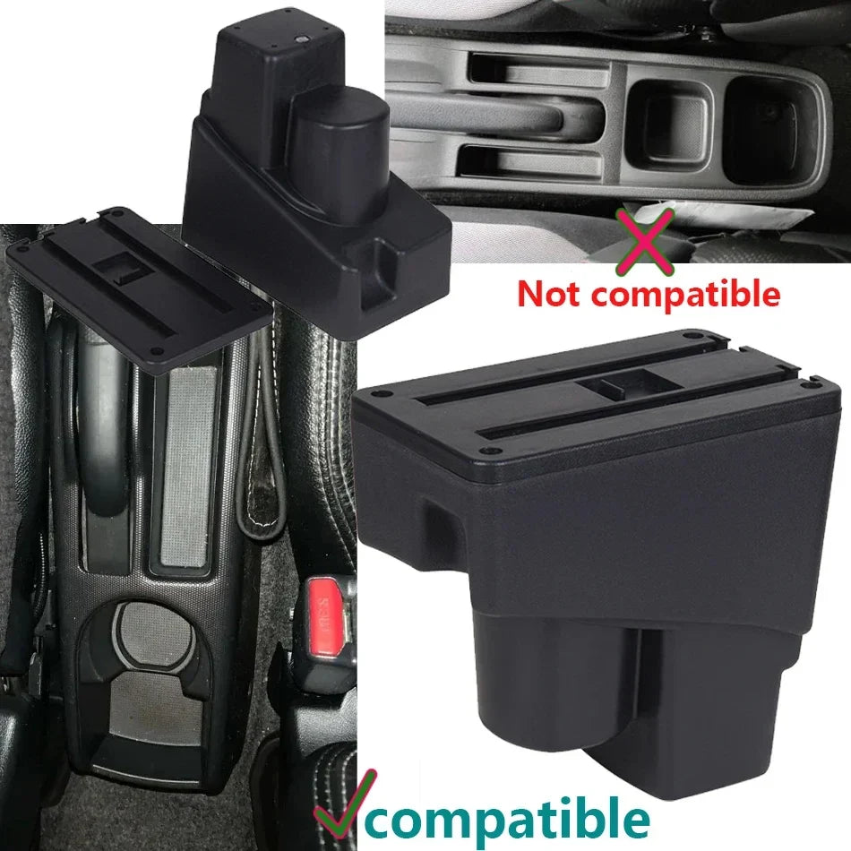 Honda Fit Jazz 1 2003-2007 için Kolçak Kutusu Deri ve ABS Yenileme İç Mekan Yükseltmesi