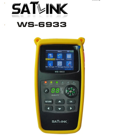 Satlink WS-6933 DVB-S2 FTA CKU Band Digital SatelliteFinder Meter WS6933 vs GT MEDIA V8 Finder2