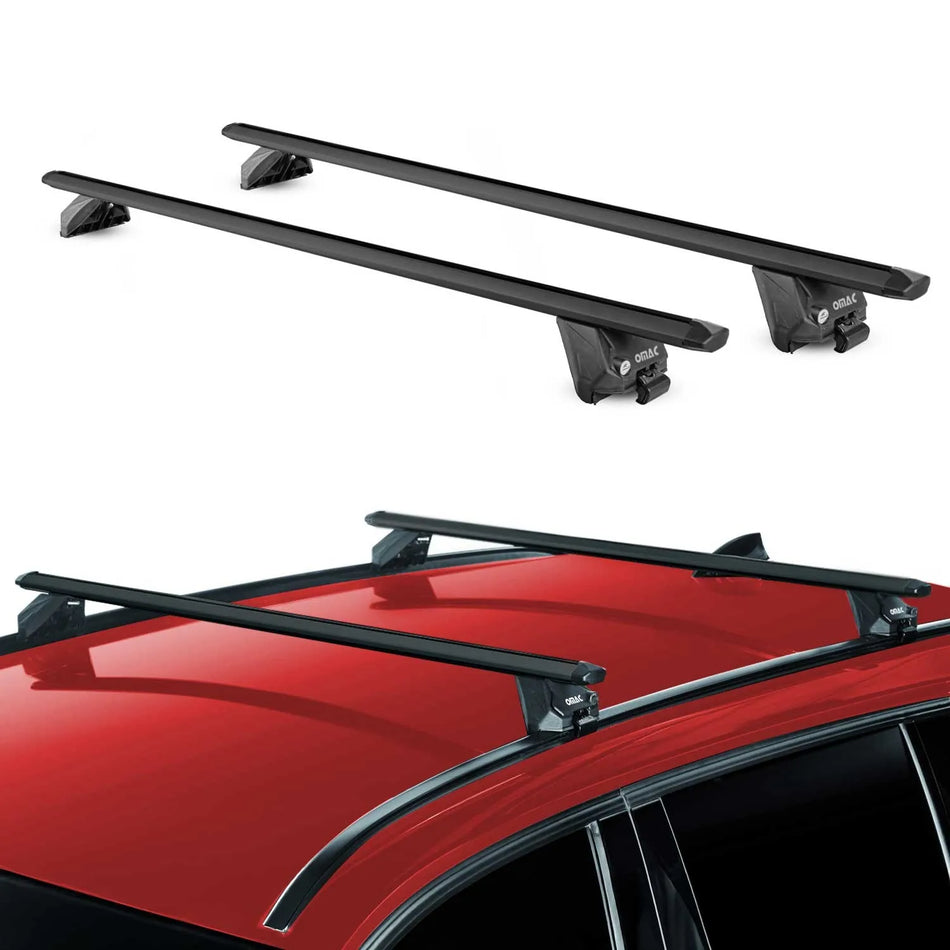 Roof Rack Cross Bars for Ford Escape 2020-2025 Anodized Black Aluminum Aerodynamic Lightweight