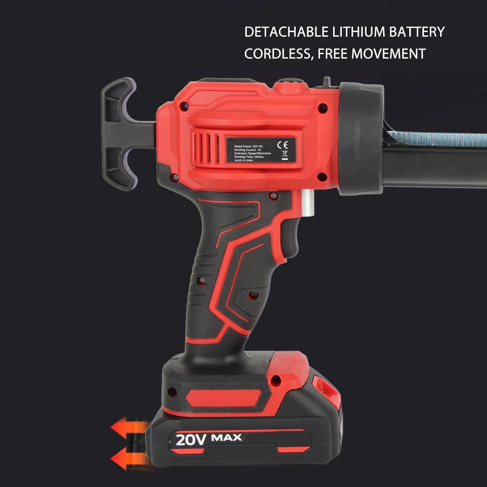 Cordless Caulking Gun with LED