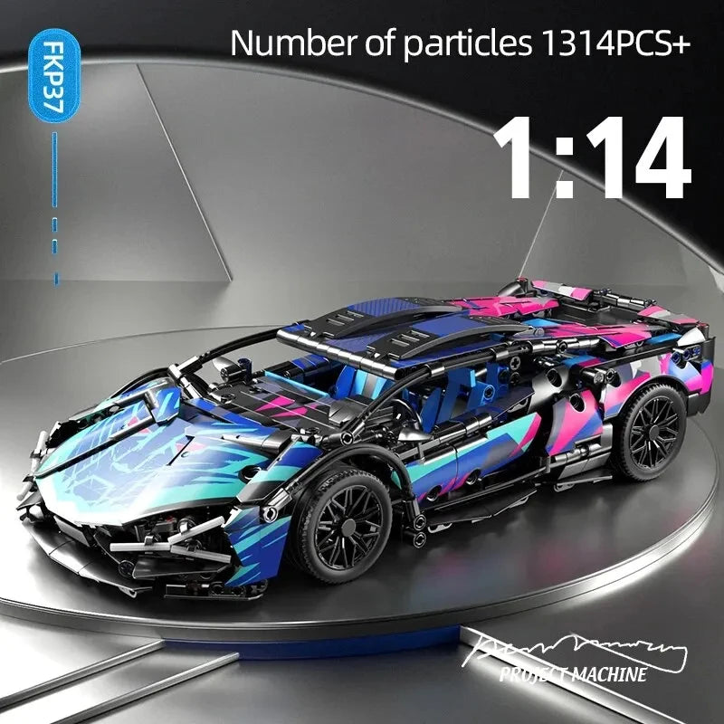 Toylinx 1314 Τεμάχια 1 14 Κλίμακα Σούπερ Αυτοκίνητο Κατασκευαστικά Κιτ