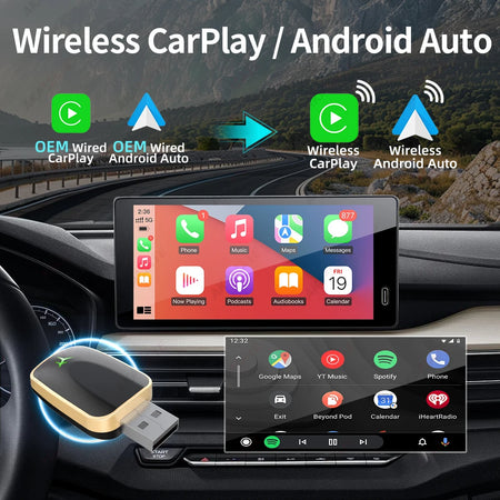 Wireless CarPlay Android Auto Adapter - Wireless Upgrade