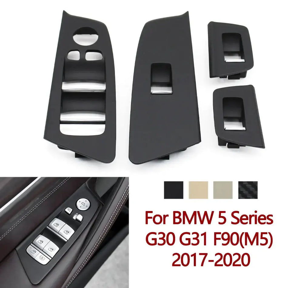 LHD Left Hand Driver Car Interior Door Window Switch Lifter Cover Panel Trim For BMW 5 Series G30 G31 2017-2020 525 528 530 540 by InterCyprus Trading Ltd