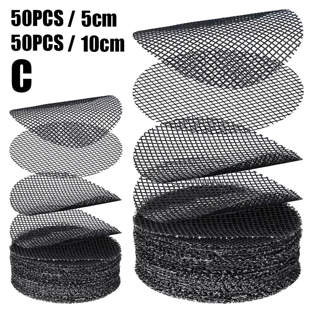 50PCS Flower Pot Mesh Pads &ndash; Prevent Soil Loss with Durable Drainage Screens C