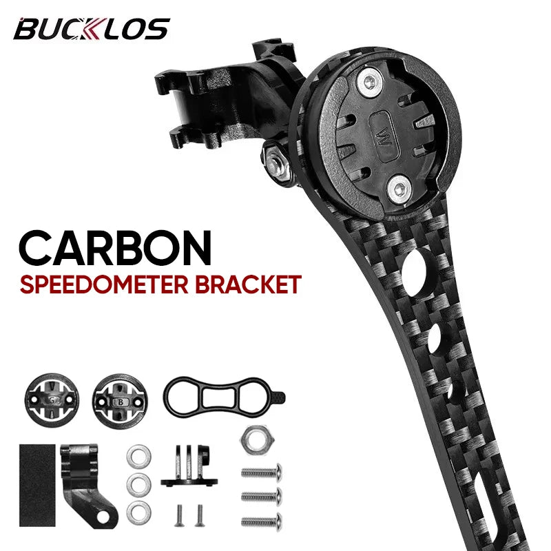 BUCKLOS Bicycle Computer Mount &ndash; Lightweight Carbon Fiber Design