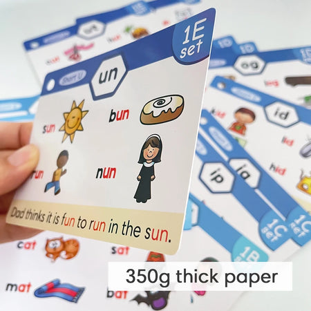 Kids Phonics Learning Cards &ndash; Engaging Vocabulary Building