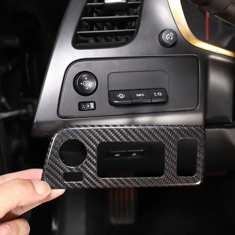 Рамка-крышка кнопки переключателя из настоящего углеродного волокна для Corvette C7