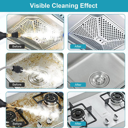 High-Pressure 2500W Steam Cleaner for Home &amp; Car