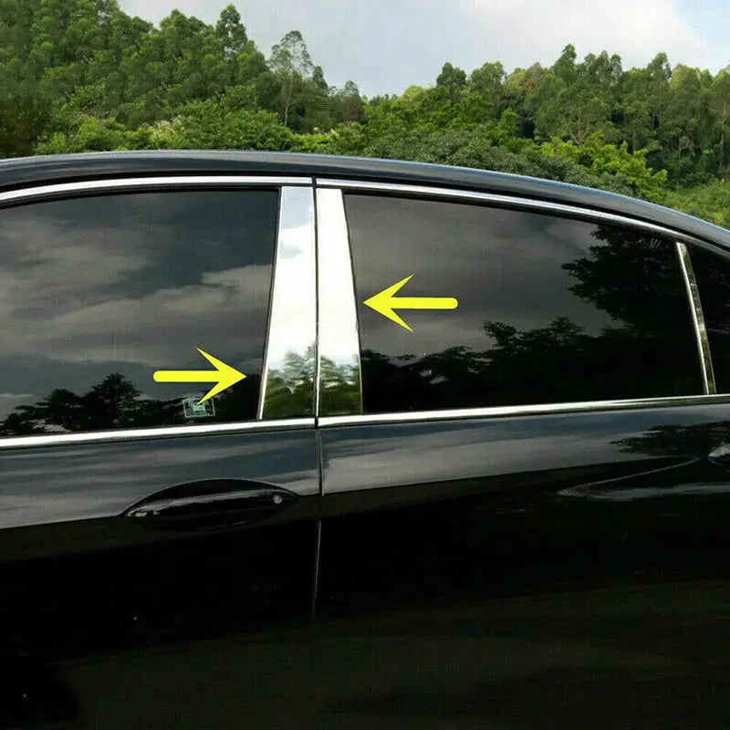Chrome ABS Door Pillar Post Trim Covers for Honda Accord 2013-2017 by InterCyprus Trading Ltd
