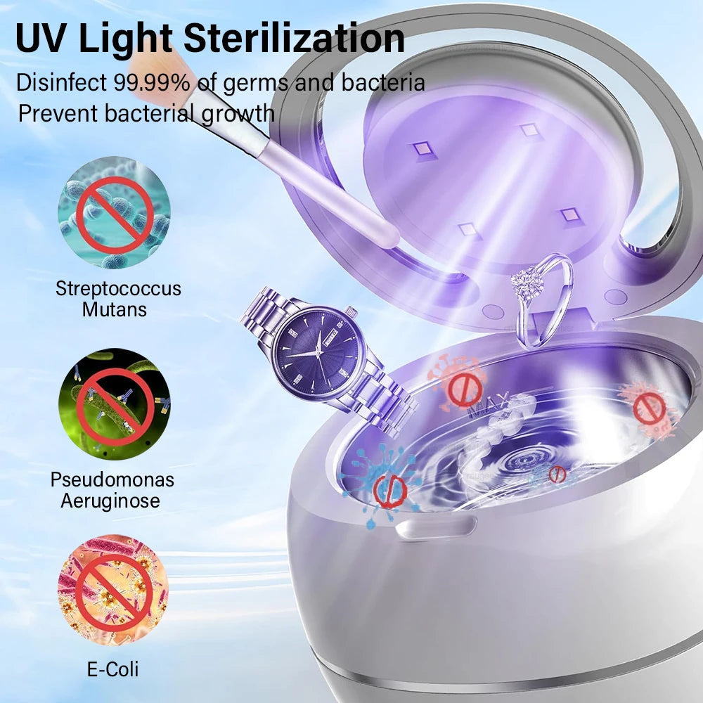 Ultrasonic Cleaner For Dentures &ndash; UV Light Cleaning Bath