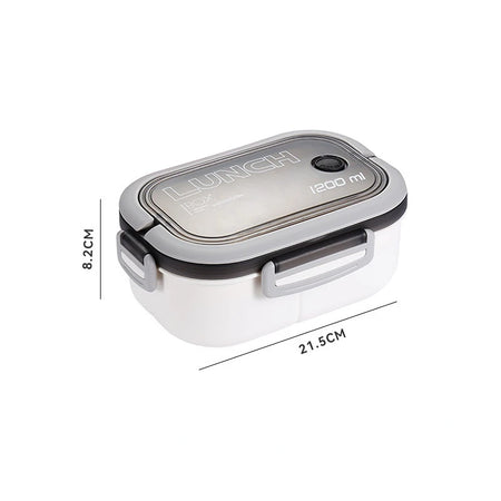 1200ML 2 Layer Bento Lunch Box &ndash; Leakproof And Portable white / 5 / 2|1200ml