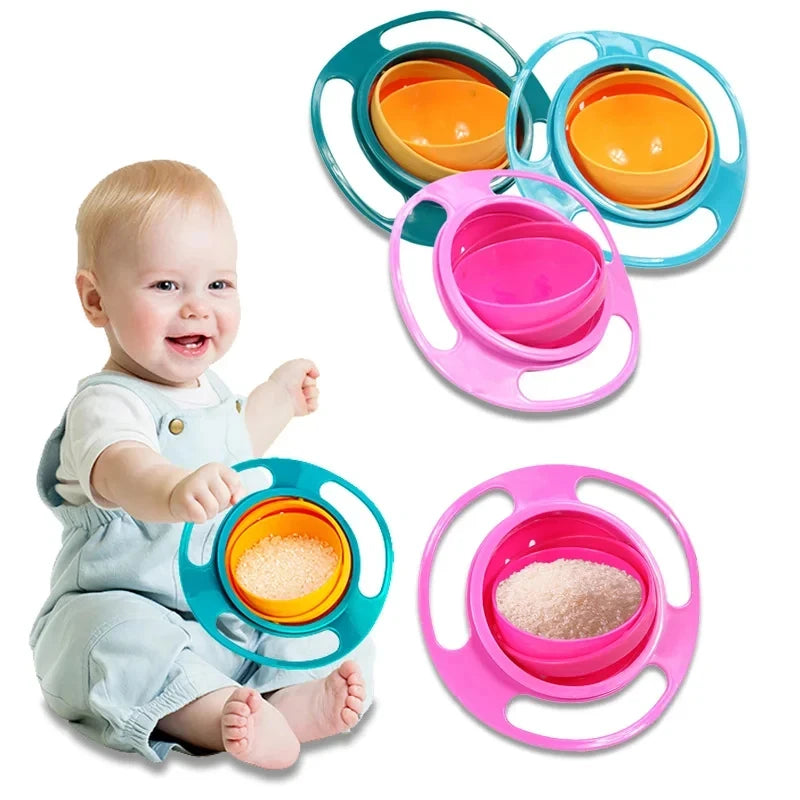 Gyro Bowl 360&deg; Spill-Proof Feeding Dish for Babies and Toddlers