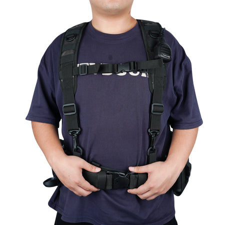 Police Duty Suspenders &ndash; Adjustable Straps and 4 Tool Loops