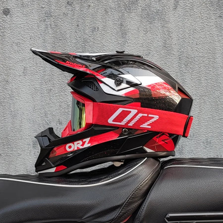 ORZ Off Road Helmet - Unisex Full Face Safety DOT Approved