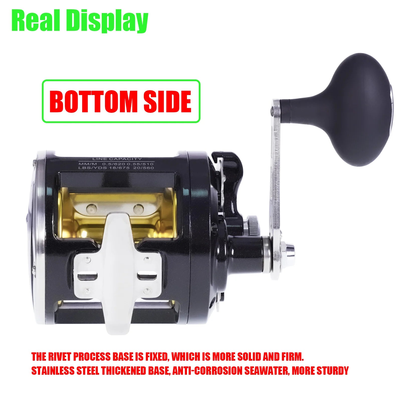 All Aluminum Alloy Trolling Drum Fishing Reels - 30KG Drag