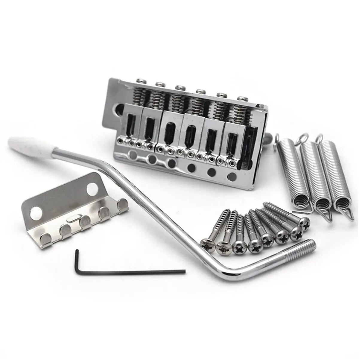 Miwayer 52.5mm Tremolo Bridge Chrome &ndash; Vintage Design Silver