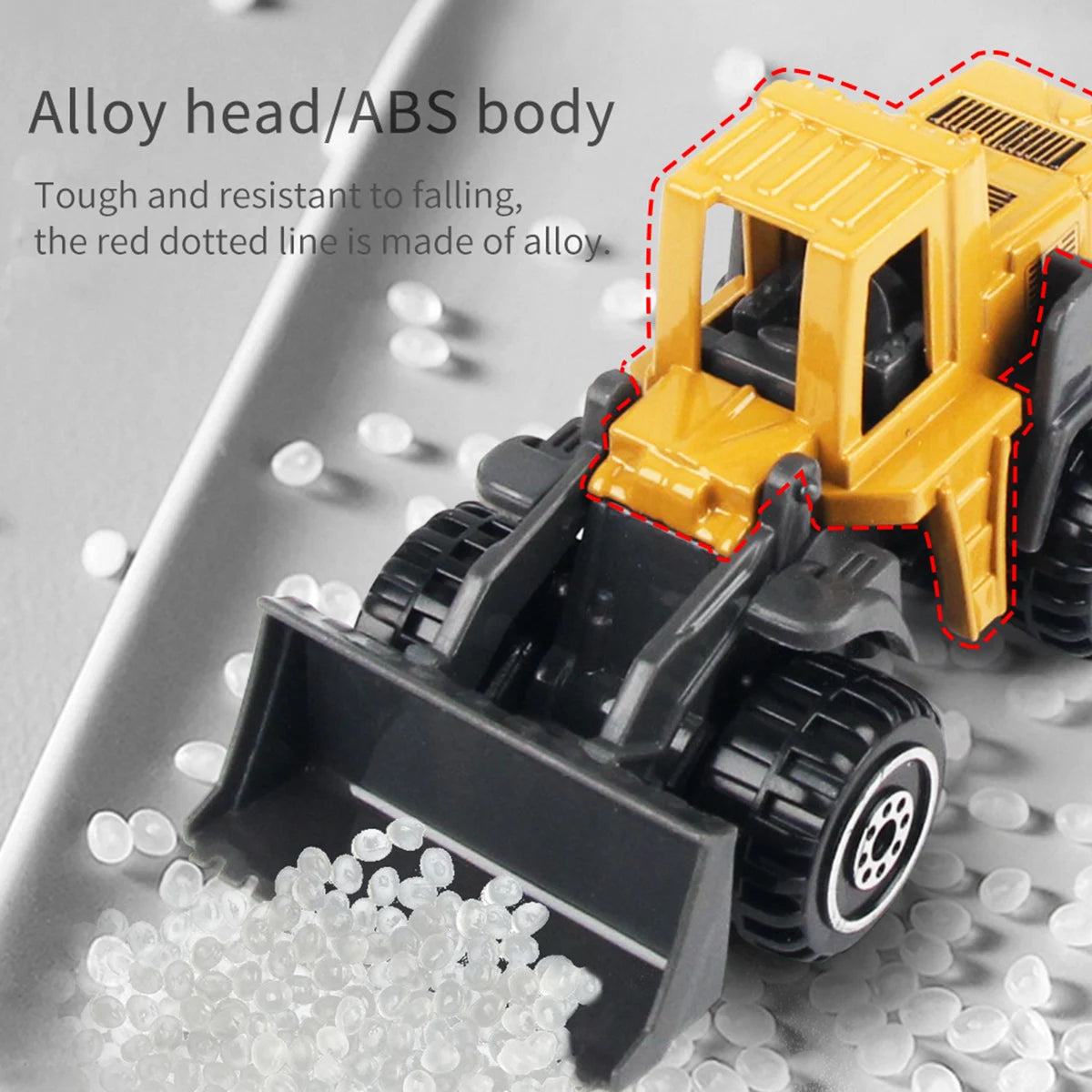 Alloy Engineering Truck Model Set &ndash; Educational Construction Vehicle Toys