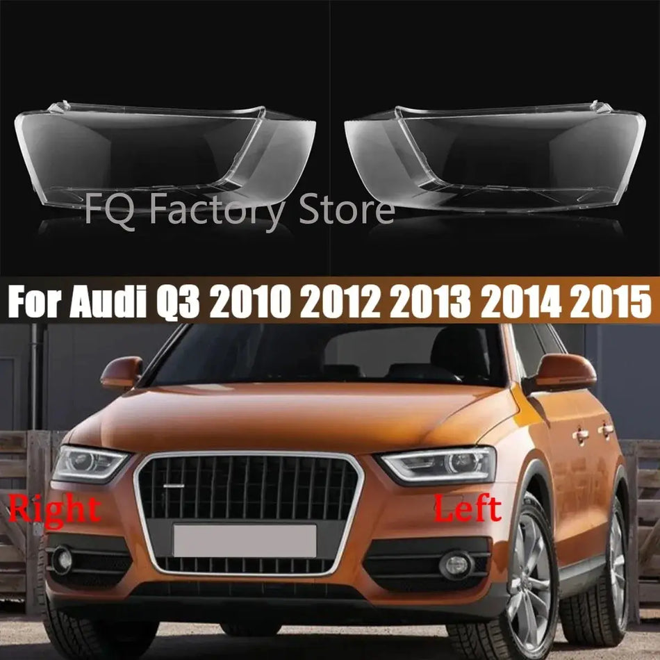 Headlight Lens Cover Transparent For Audi Q3 2010-2015 by InterCyprus Trading Ltd