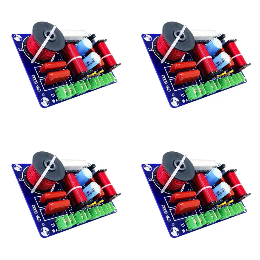 250W 3 Way Treble Mid Bass HiFi Speaker Crossover Module 4pcs