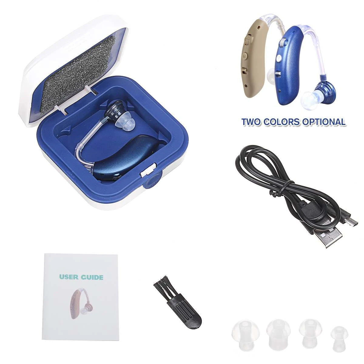 New Best Rechargeable Hearing Aid &ndash; Adjustable Tone Amp