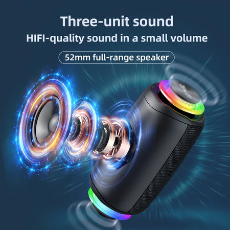 ZEALOT-M2 Bluetooth Speakers 10W Enhanced Bass Portable Outdoor Wireless Speaker 10Hrs IPX5 Waterproof Speaker Bluetooth 5.3