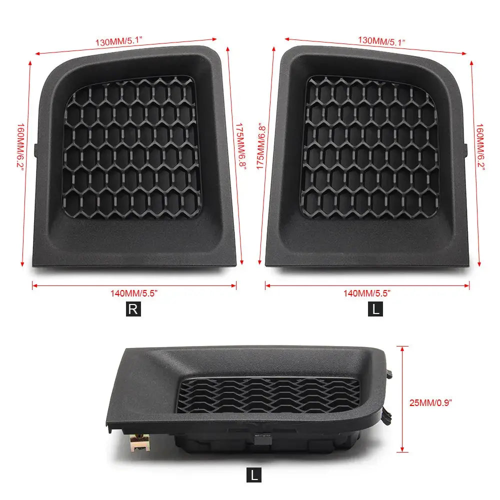 Car Front Left and Right Lower Bumper Grille Insert Bezel Cover Replacement 5XB63LXHAA For Jeep Renegade 2015-2017 by InterCyprus Trading Ltd