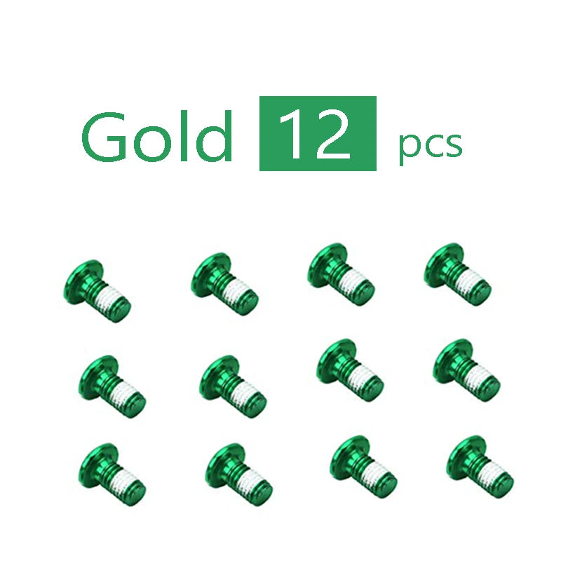 Bike Disc Brake Rotor Bolts &ndash; Durable Steel T25 M5x9 Secure Fit Green 12pcs