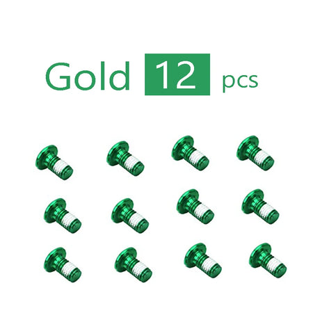Bike Disc Brake Rotor Bolts &ndash; Durable Steel T25 M5x9 Secure Fit Green 12pcs