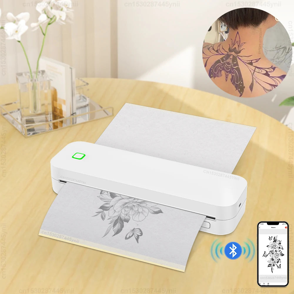 Wireless Tattoo Stencil Printer D210 &ndash; Bluetooth Inkless A4