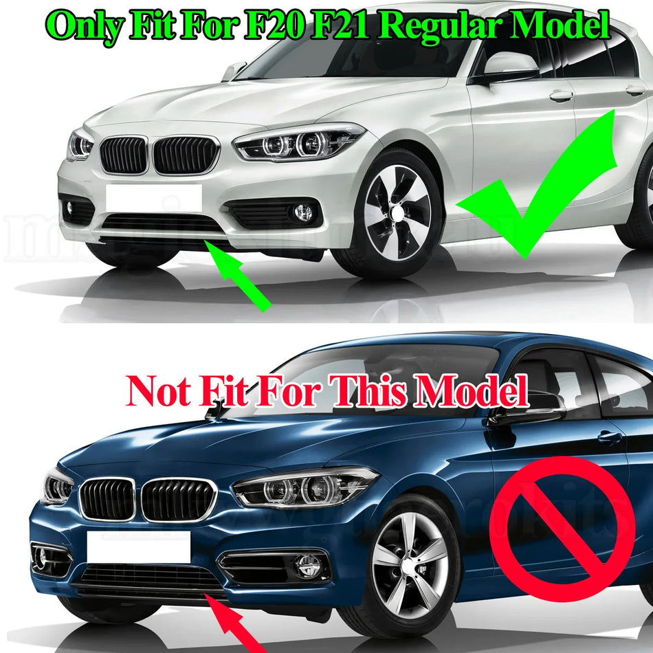 BMW 1 Серия F20 F21 Преден Бампер Фарове Решетка Капак, Черен Пластмаса