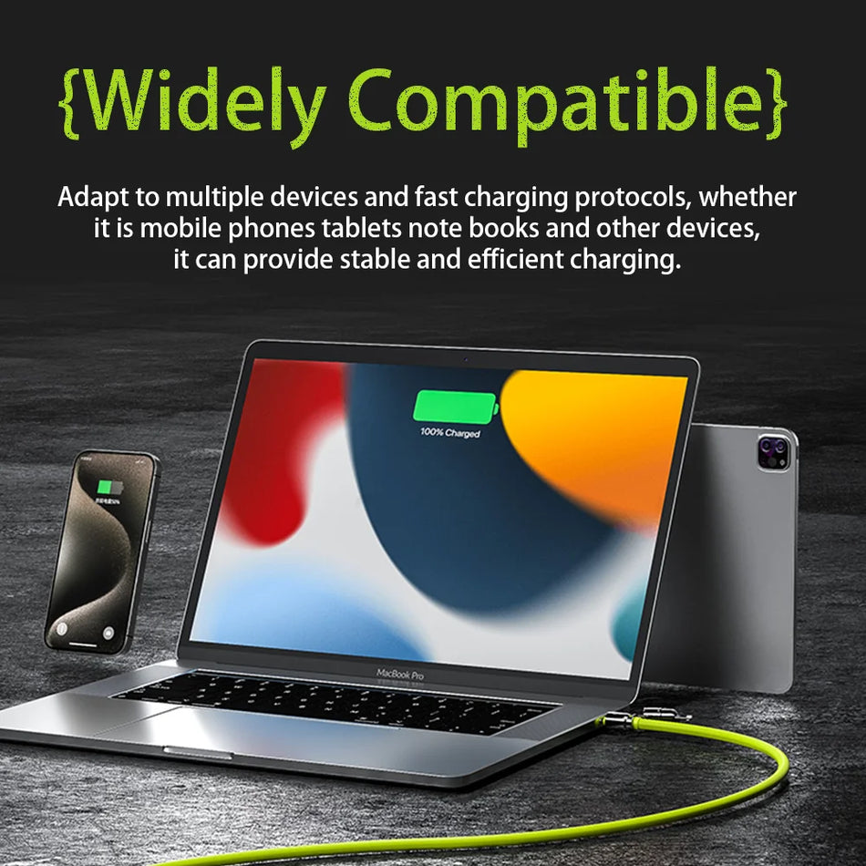 4-in-1 Kirsite Cable &ndash; 240W Super Fast Charging