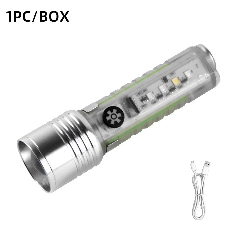 Mini Keychain Flashlight Type C &ndash; Fast Type C Charging green