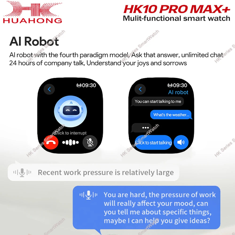 HK10 Pro Max GEN2 Smartwatch &ndash; AMOLED Display AI Assistant