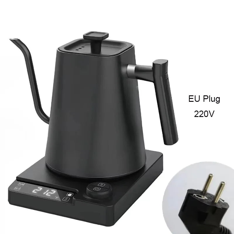 Gooseneck Electric Kettle - Precise 1 Degree Temp Control EU Plug 220V