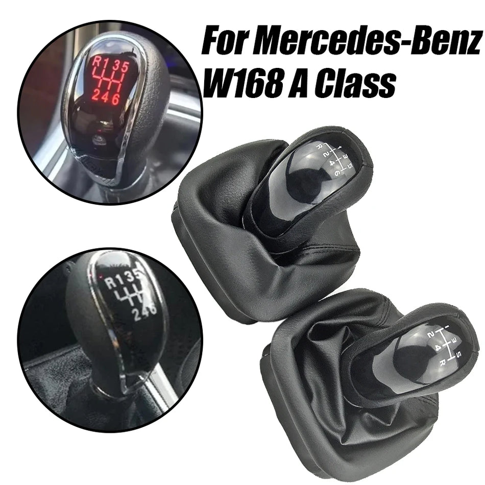 Gear Shift Knob With Gaiter Boot 5 6 Speed For Mercedes-Benz W168 A Class