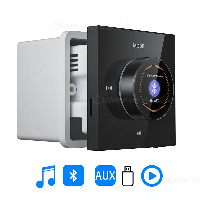 YINLEENCL 86X Mini Bluetooth Wall Amplifier with Ceiling Speaker Set for HiFi Home Theatre