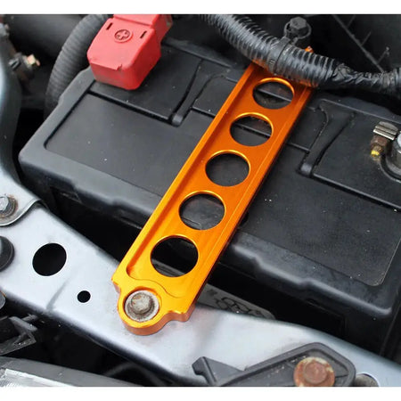 Car Racing Battery Tie Down Mount Bracket Lock Anodized For Honda Civic Si 2002-2005 by InterCyprus Trading Ltd