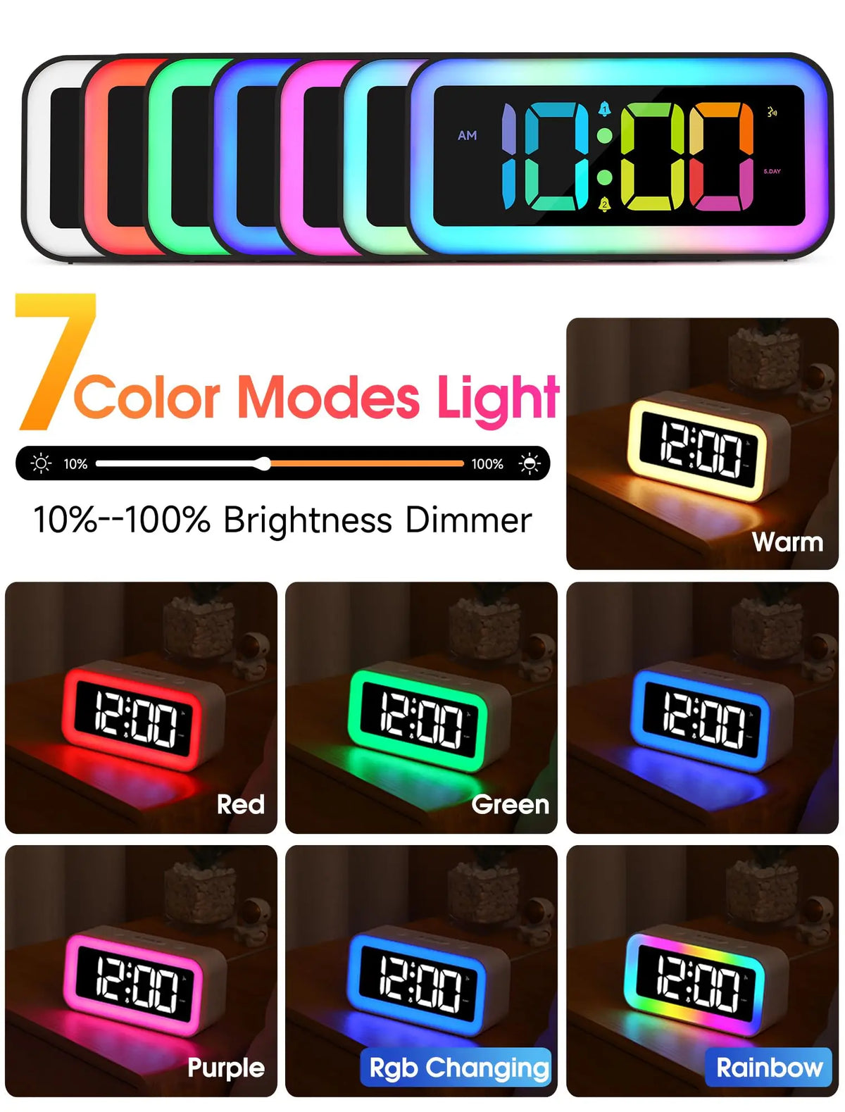 Smart LED Voice-Controlled Alarm Clock