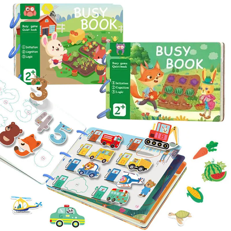Montessori Baby Quiet Book - Sensory Early Education