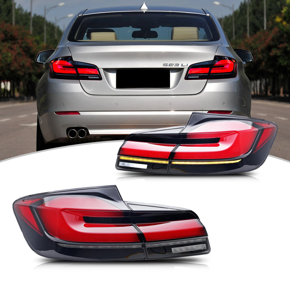 Conjunto de luz trasera LED BMW F10 Serie 5 con ABS, intermitentes secuenciales