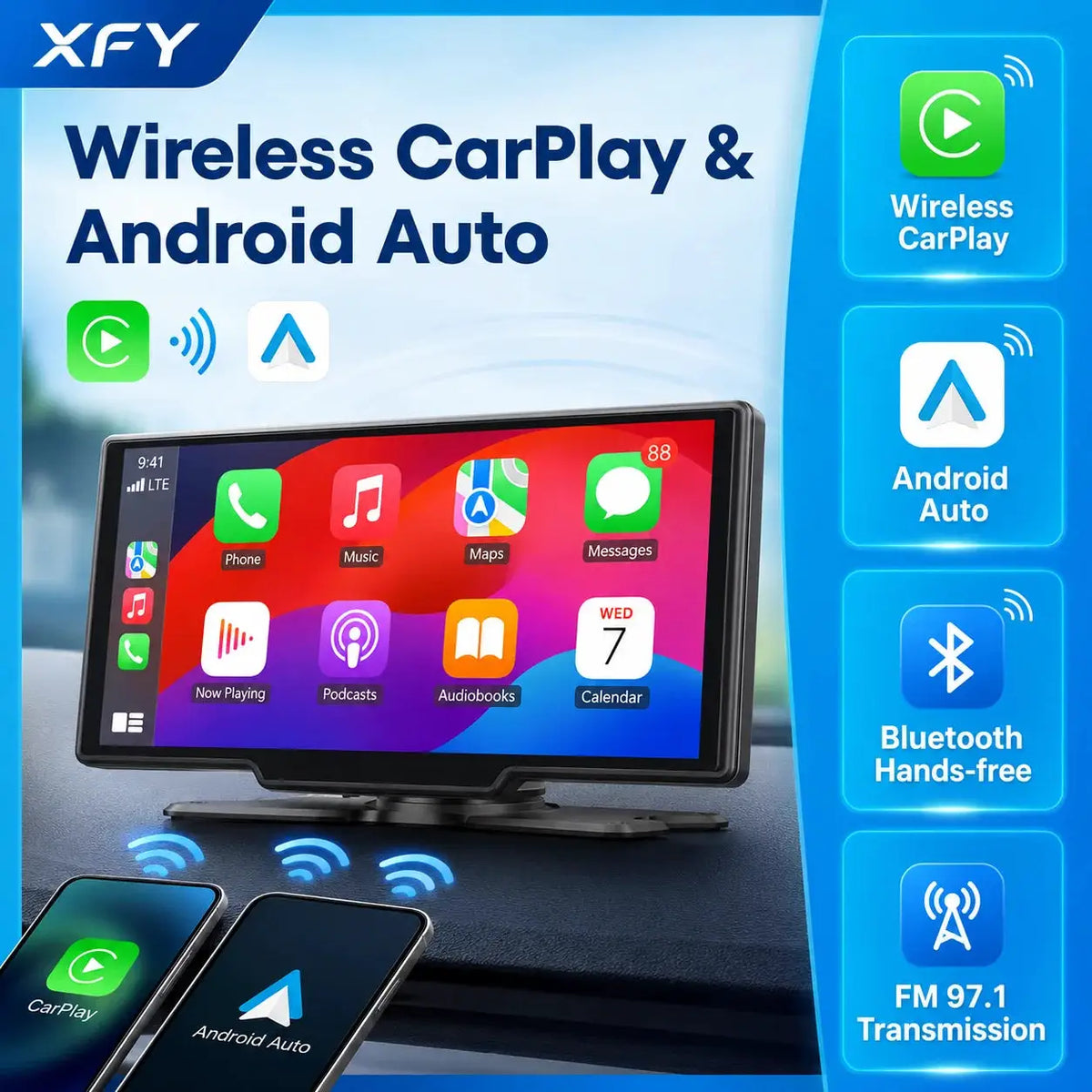Android 15 2Din Car Stereo With Wireless Carplay And Android Auto by InterCyprus Trading Ltd