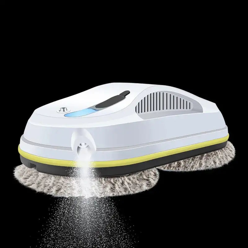 Household window automatic water spray cleaning robot vacuum cleaner remote control electric window wiper household glass wiper WHITE / US / United States|Yes