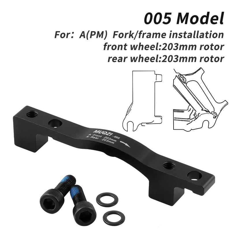 MUQZI Disc Brake Caliper Mount Adapter &ndash; Versatile Compatibility With Multiple Rotor Sizes