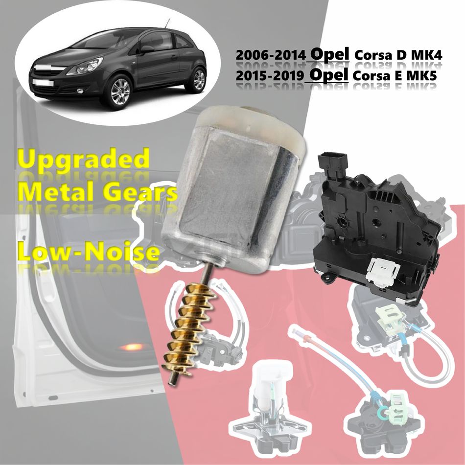 Door Lock Motor 12V for Opel Corsa D Front and Rear Left and Right Replacement Part