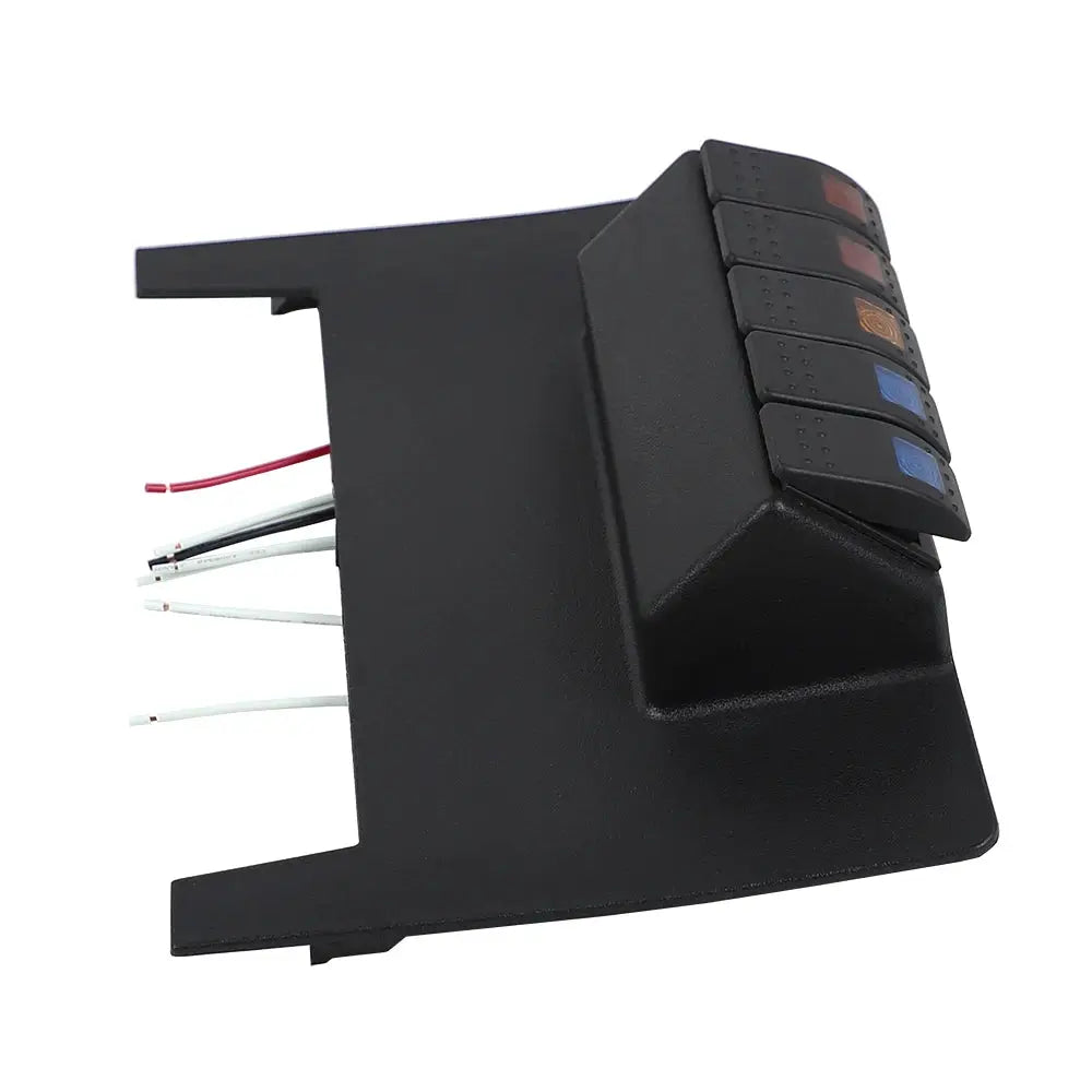 Lower Switch Panel 5 Rocker Style Switches for Jeep Wrangler JK 2/4WD Automatic 2011-2015 by InterCyprus Trading Ltd
