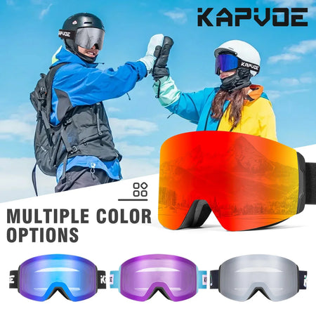 Kapvoe Photochromic Ski Goggles &ndash; Magnetic Anti-Fog Lenses