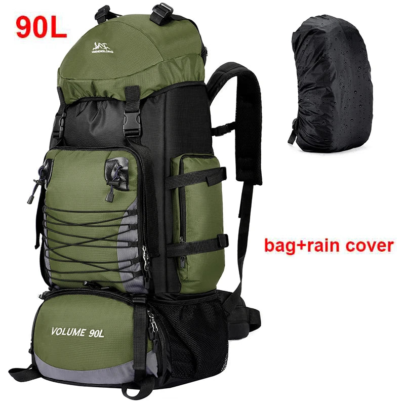 Travel Bag Camping Backpack &ndash; Ultra Durable Outdoor Pack Army AD cover