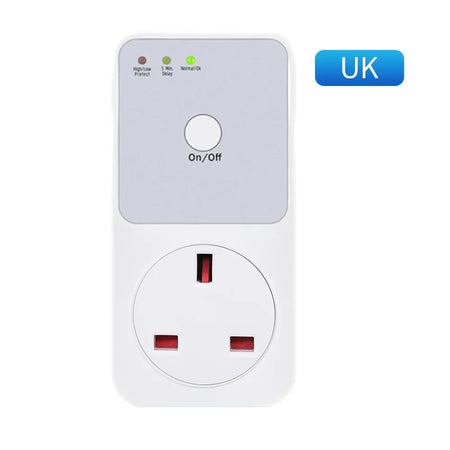220V Digital Automatic Voltage Protector Socket - Auto Timer UK PLUG